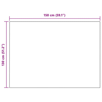 Throw Blanket White 150 x 130 cm Fleece