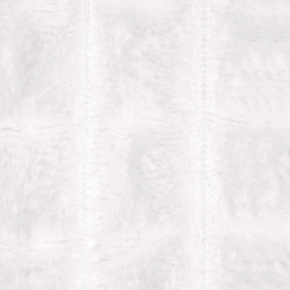 Throw Blanket White 240 x 220 cm Fleece