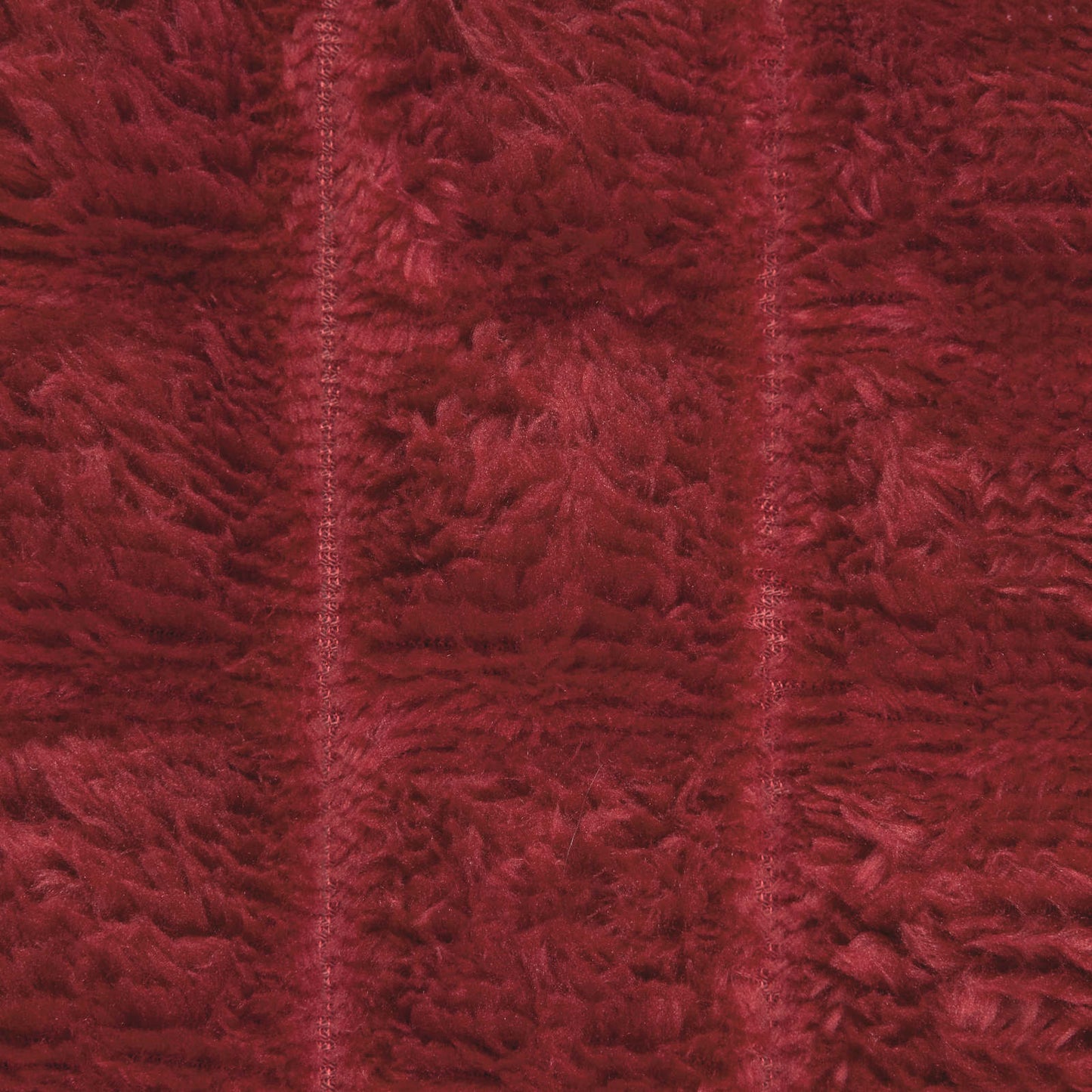 Throw Blanket Bordeaux Red 150 x 130 cm Fleece