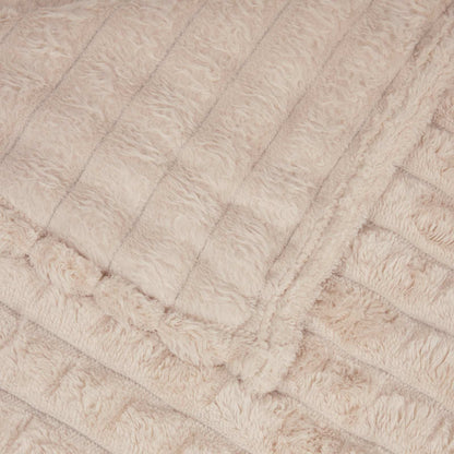 Throw Blankets 6 pcs Beige 150 x 130 cm Fleece
