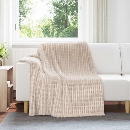 Throw Blankets 6 pcs Beige 200 x 150 cm Fleece