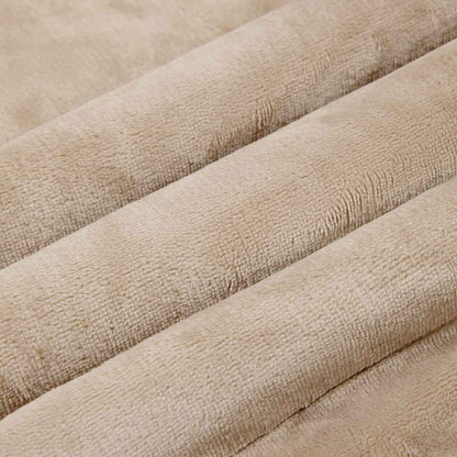 Throw Blanket Beige 240 x 270 cm Fleece