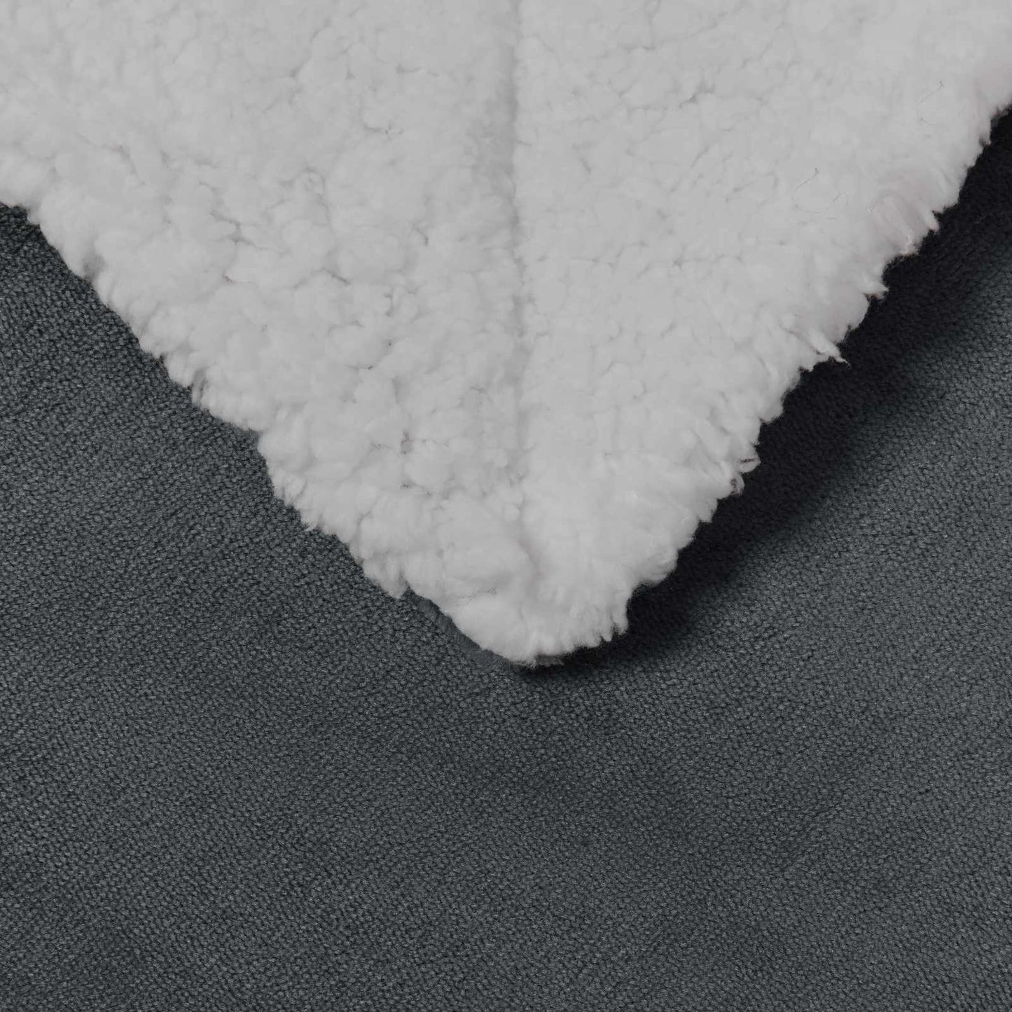 Throw Blanket Dark Grey 130 x 150 cm 1 kg Fleece