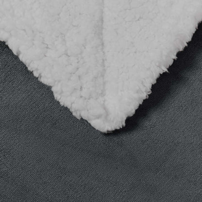 Throw Blanket Dark Grey 130 x 150 cm 1 kg Fleece