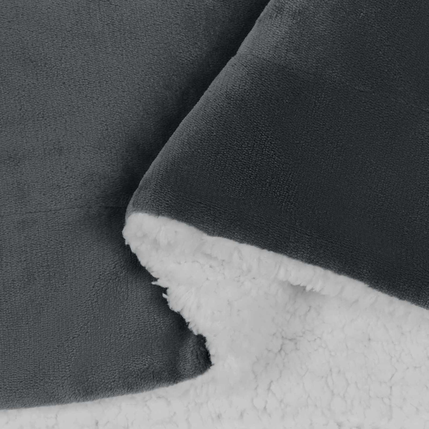 Throw Blanket Dark Grey 130 x 150 cm 1 kg Fleece