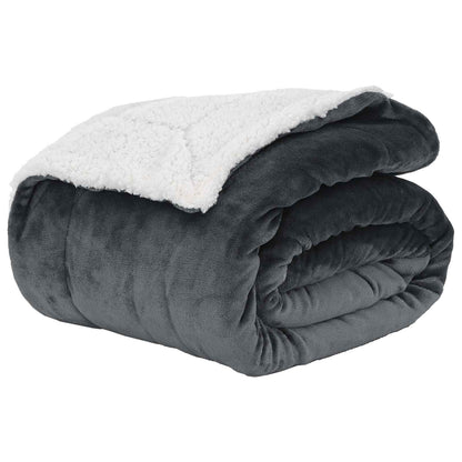 Throw Blanket Dark Grey 130 x 150 cm 1 kg Fleece