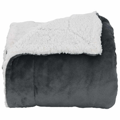 Throw Blanket Dark Grey 130 x 150 cm 1 kg Fleece