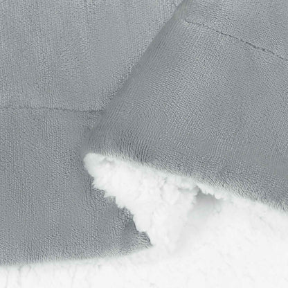 Throw Blanket Grey 130 x 150 cm 1 kg Fleece