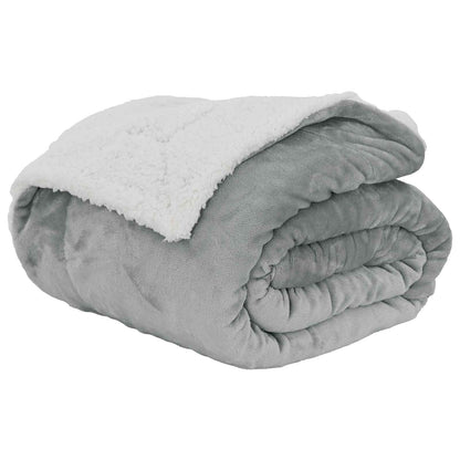Throw Blanket Grey 130 x 150 cm 1 kg Fleece