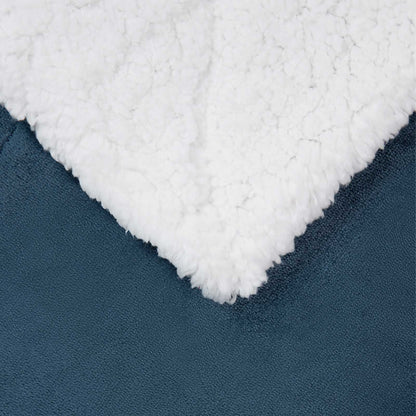 Throw Blanket Navy Blue 130 x 150 cm 1 kg Fleece