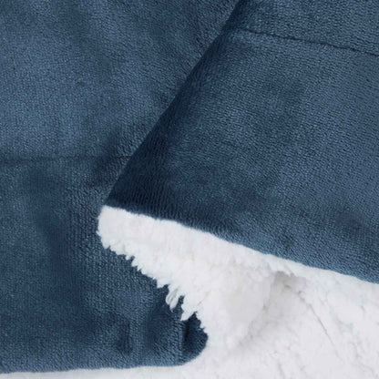 Throw Blanket Navy Blue 130 x 150 cm 1 kg Fleece