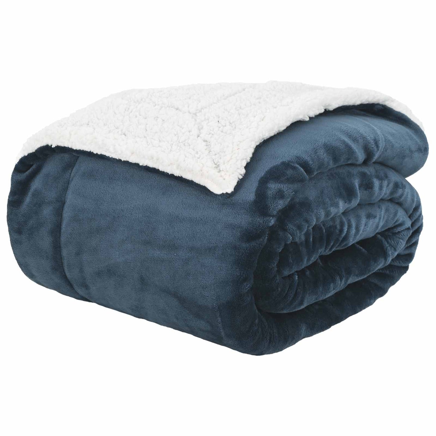 Throw Blanket Navy Blue 130 x 150 cm 1 kg Fleece