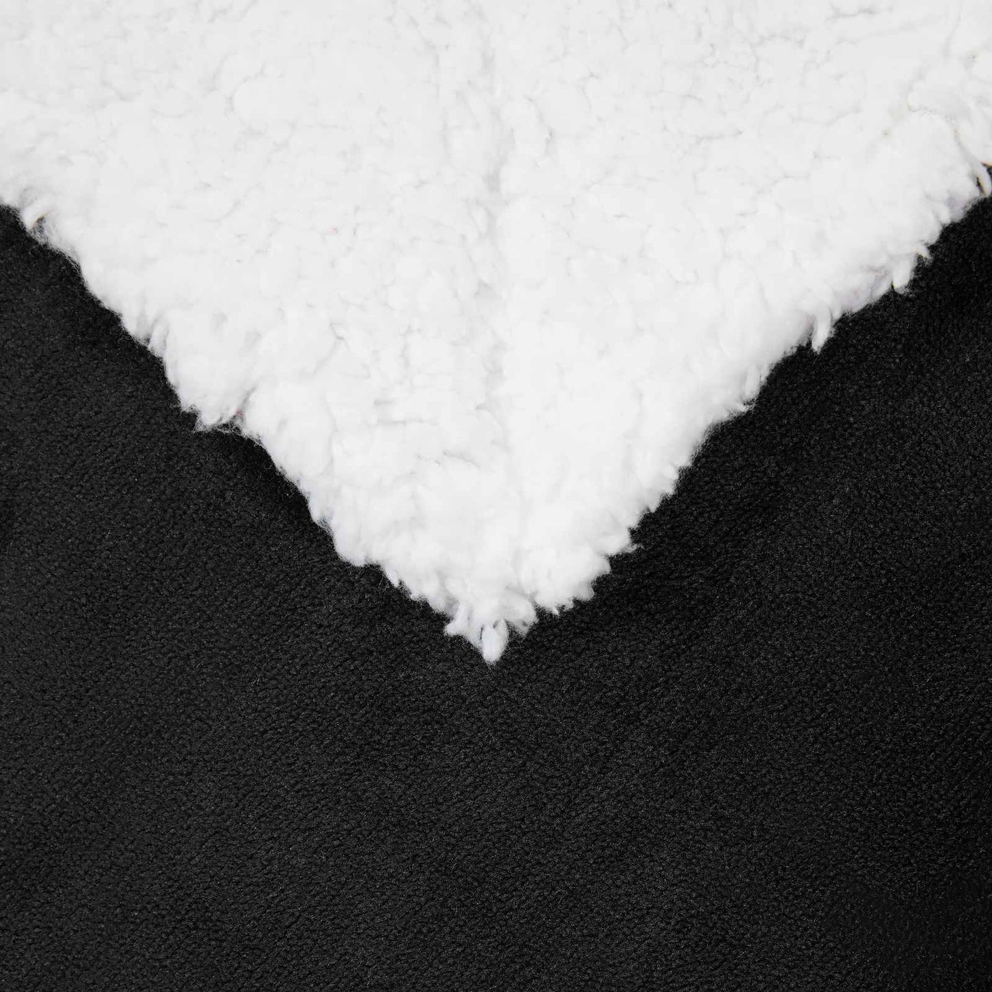 Throw Blanket Black 130 x 150 cm 1 kg Fleece