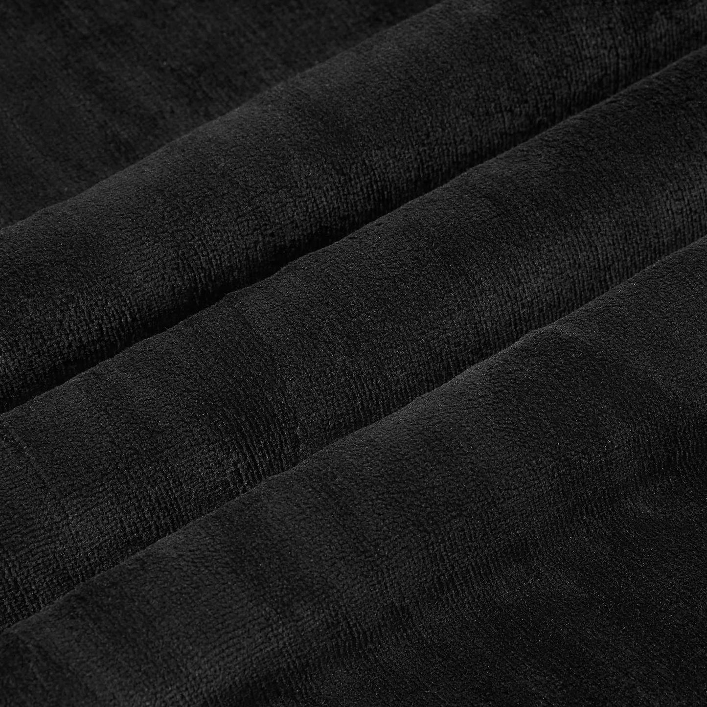 Throw Blanket Black 130 x 150 cm 1 kg Fleece