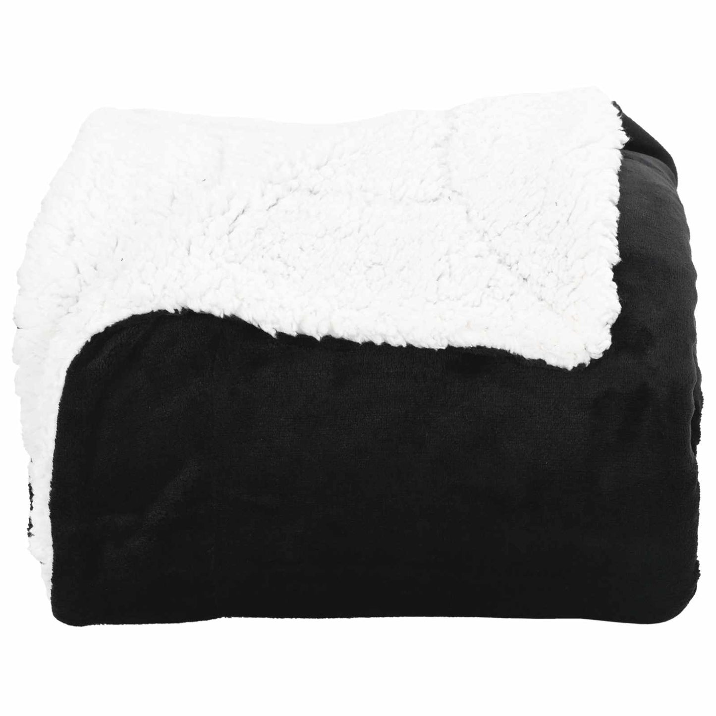 Throw Blanket Black 130 x 150 cm 1 kg Fleece