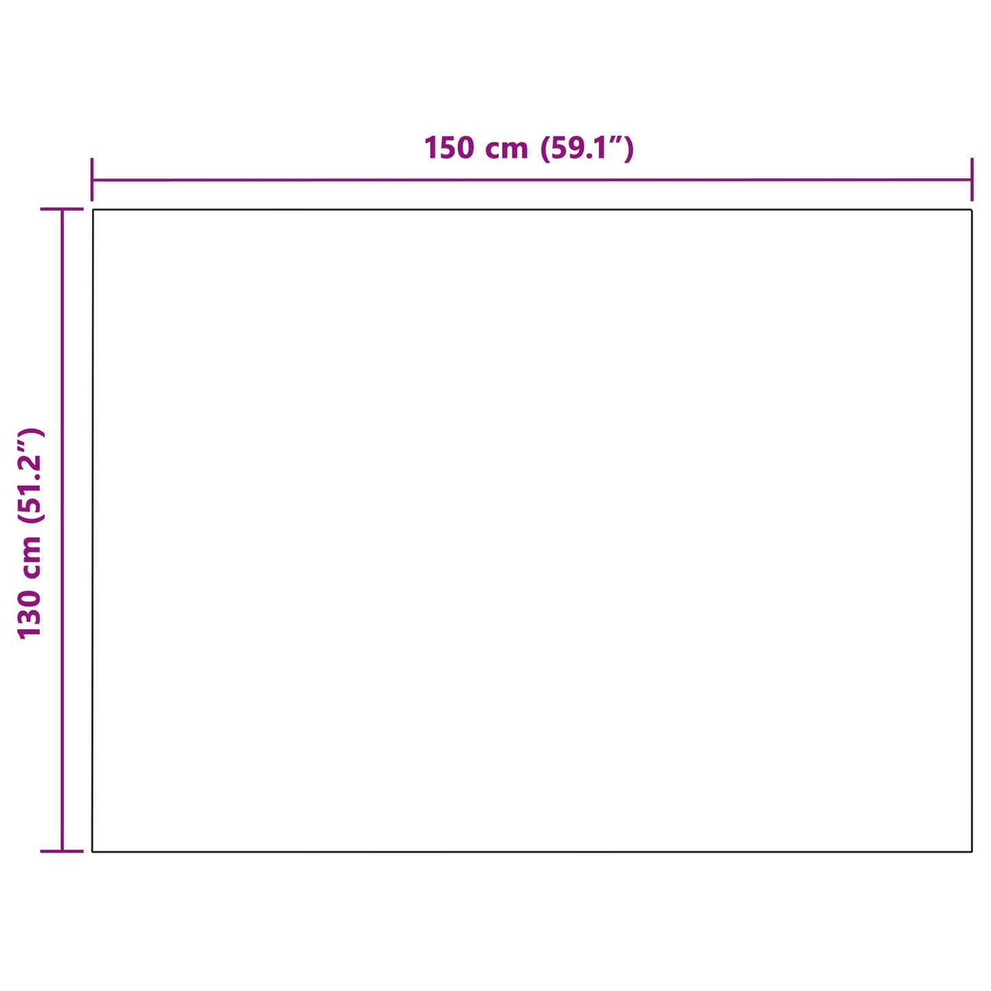 Throw Blanket White 130 x 150 cm 1 kg Fleece
