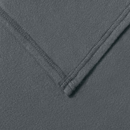 Throw Blanket Dark Grey 240 x 220 cm Fleece