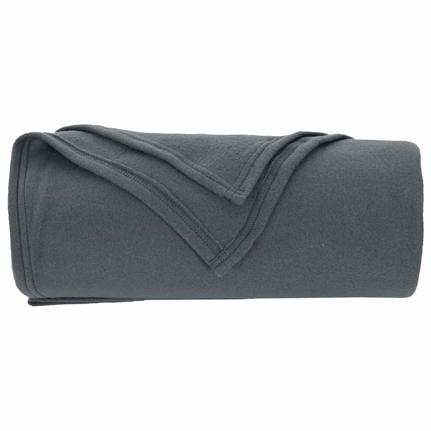 Throw Blanket Dark Grey 240 x 220 cm Fleece