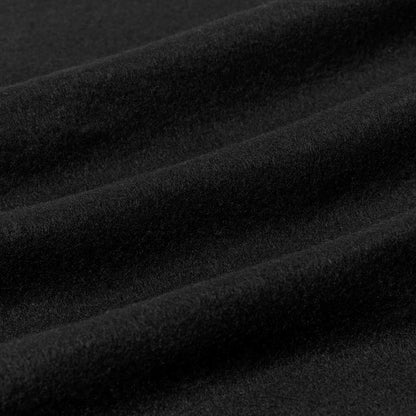 Throw Blanket Black 240 x 220 cm Fleece
