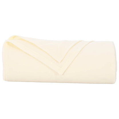 Throw Blanket Cream 200 x 150 cm Fleece