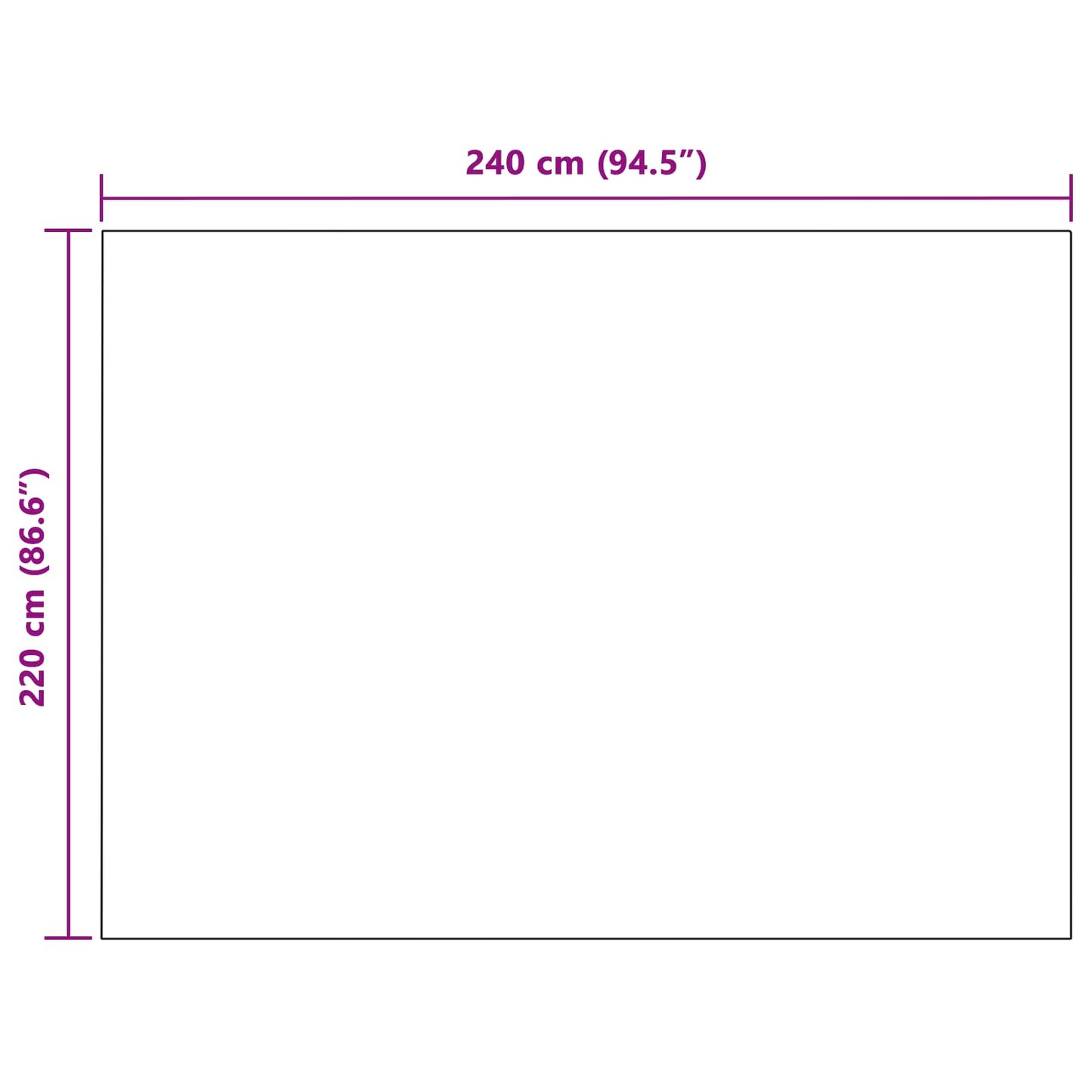 Throw Blanket Pink 240 x 220 cm Fleece