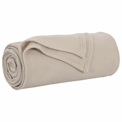 Throw Blankets 6 pcs Beige 270 x 240 cm Fleece