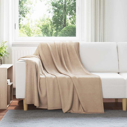 Throw Blankets 6 pcs Camel 200 x 150 cm Fleece