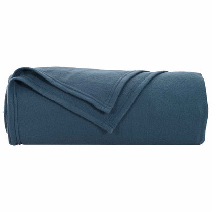 Throw Blankets 6 pcs Navy Blue 170 x 130 cm Fleece