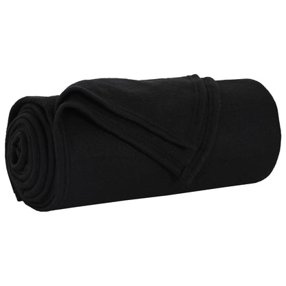 Throw Blankets 6 pcs Black 240 x 220 cm Fleece