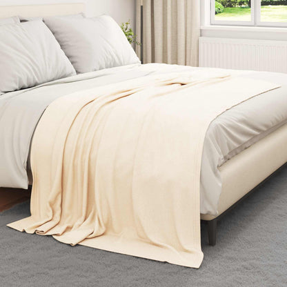 Throw Blankets 6 pcs Cream 200 x 150 cm Fleece