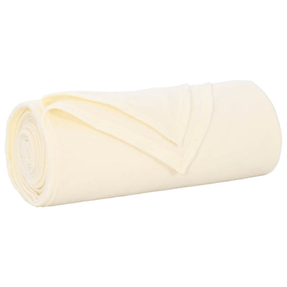 Throw Blankets 6 pcs Cream 240 x 220 cm Fleece