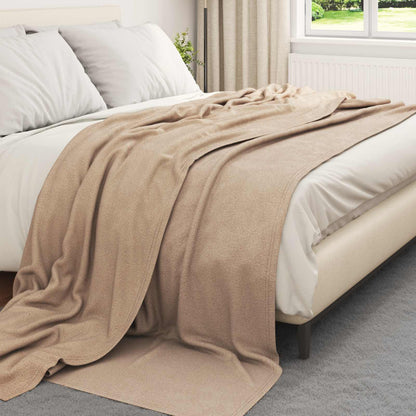 Throw Blankets 24 pcs Camel 240 x 220 cm Fleece