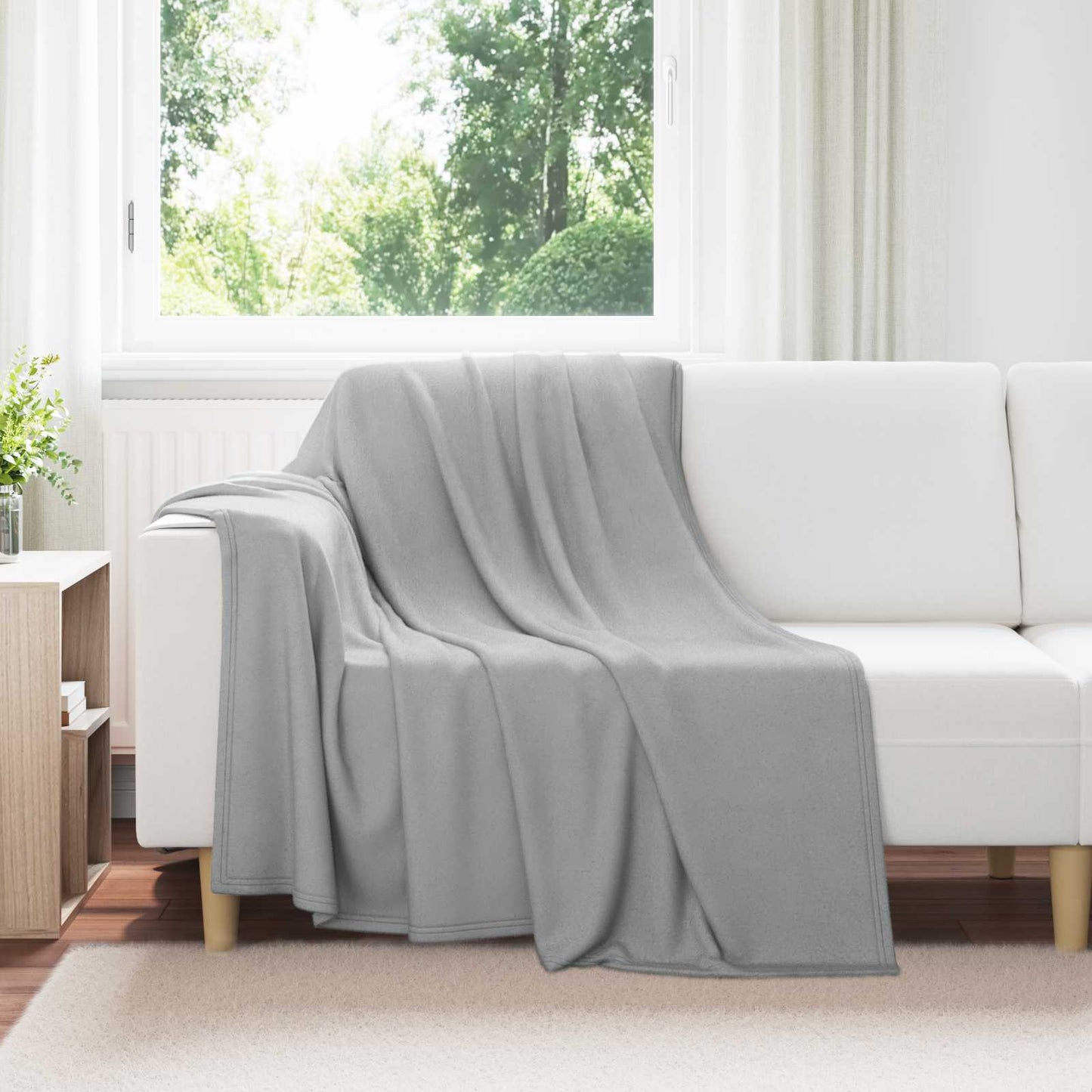 Throw Blankets 24 pcs Grey 200 x 150 cm Fleece