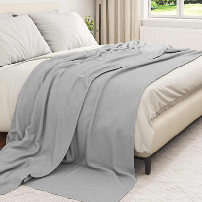 Throw Blankets 24 pcs Grey 240 x 220 cm Fleece