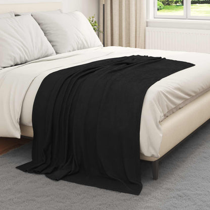Throw Blankets 24 pcs Black 170 x 130 cm Fleece