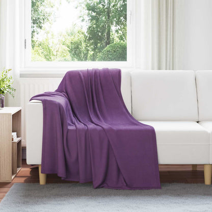 Throw Blankets 24 pcs Purple 170 x 130 cm Fleece
