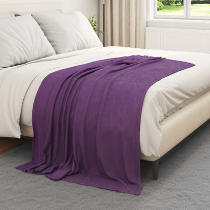 Throw Blankets 24 pcs Purple 170 x 130 cm Fleece