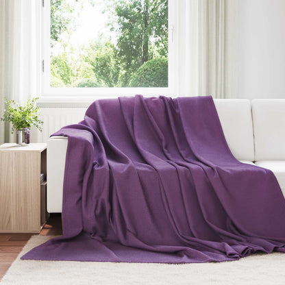Throw Blankets 24 pcs Purple 270 x 240 cm Fleece