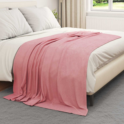 Throw Blankets 24 pcs Pink 200 x 150 cm Fleece
