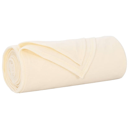 Throw Blanket Cream 350 x 270 cm Fleece