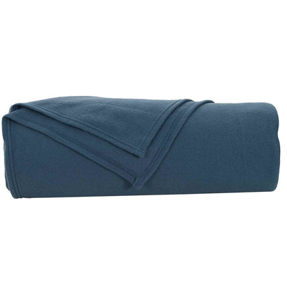 Throw Blanket Navy Blue 210 x 140 cm Fleece