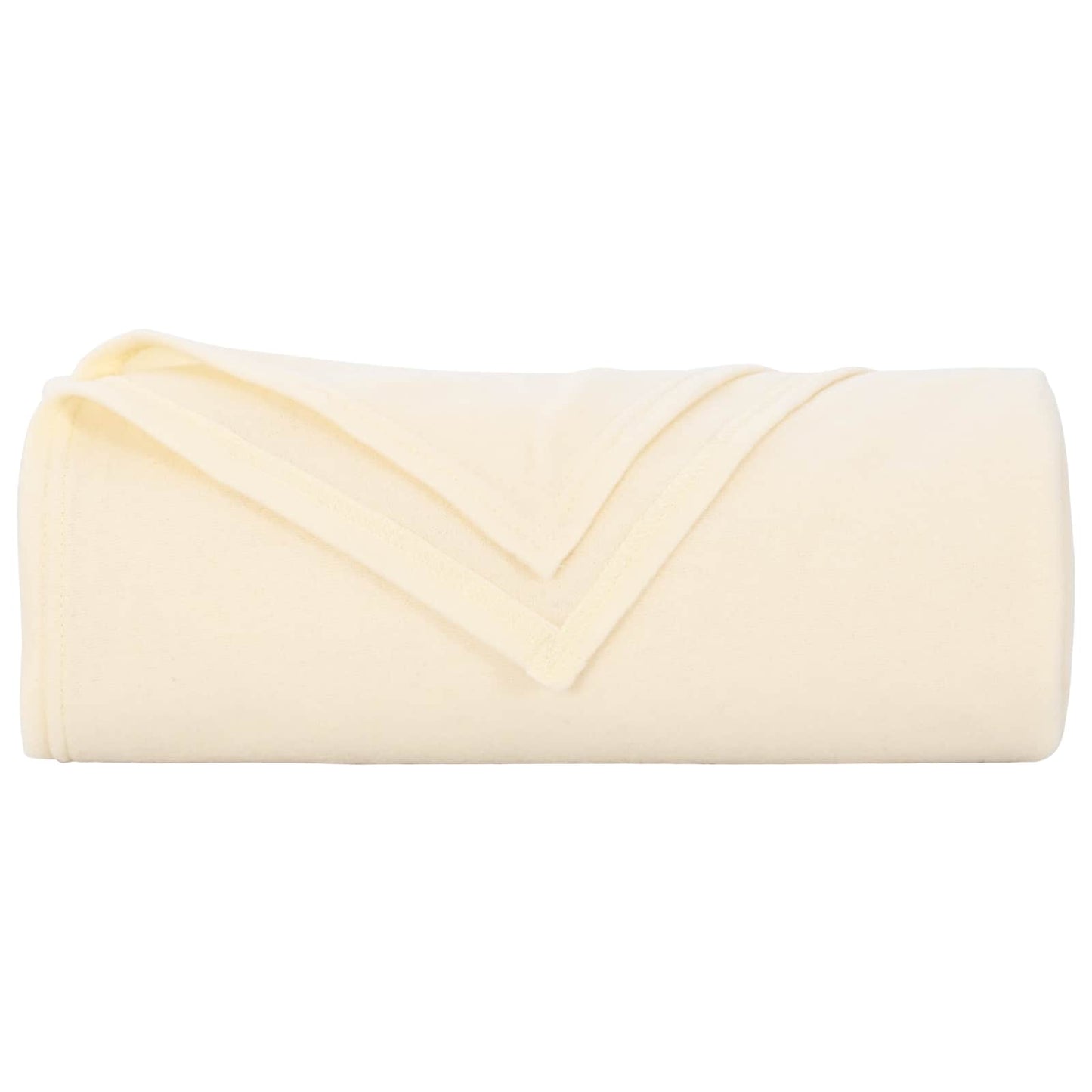 Throw Blankets 6 pcs Cream 210 x 140 cm Fleece