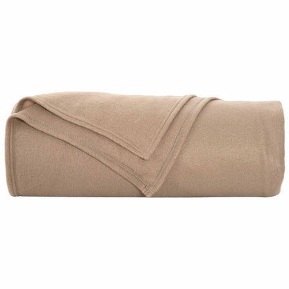 Throw Blankets 6 pcs Camel 210 x 140 cm Fleece