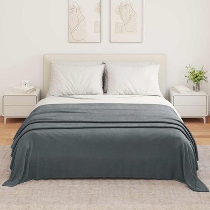 Throw Blankets 6 pcs Dark Grey 350 x 270 cm Fleece