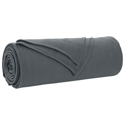 Throw Blankets 6 pcs Dark Grey 350 x 270 cm Fleece