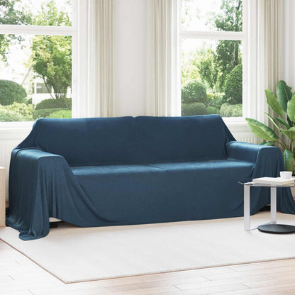 Throw Blankets 6 pcs Navy Blue 350 x 270 cm Fleece