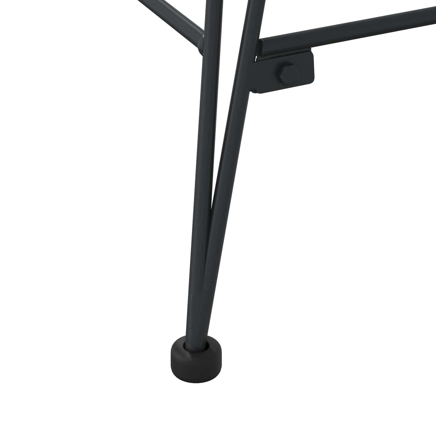 Bar Chair 2 pcs Black 44.5 x 54.5 x 97.5 cm Rattan and Iron