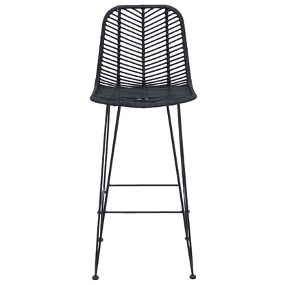 Bar Chair 2 pcs 44 x 52 x 111 cm Rattan and Iron
