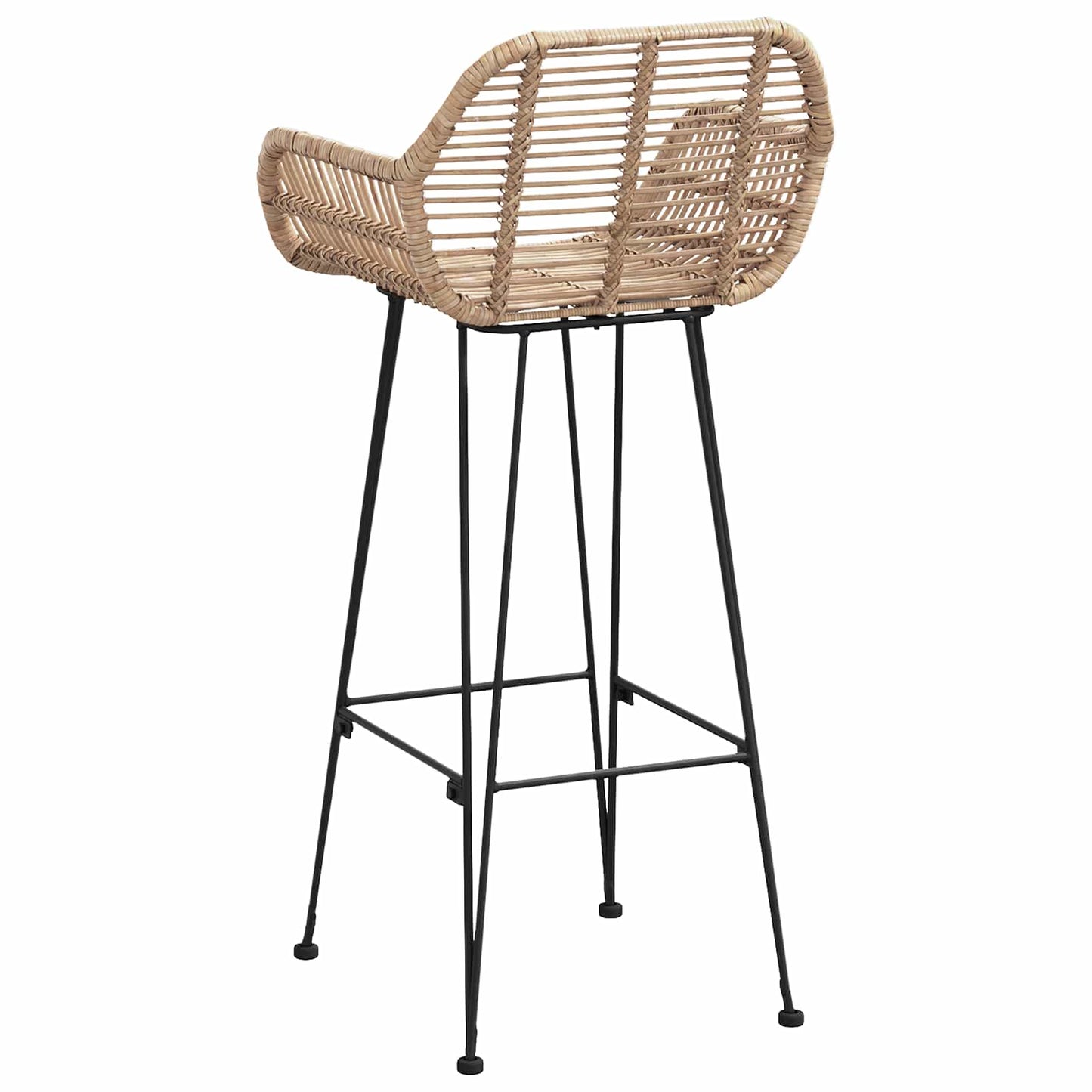 Bar Chair 2 pcs 55 x 52 x 105 cm Rattan and Iron