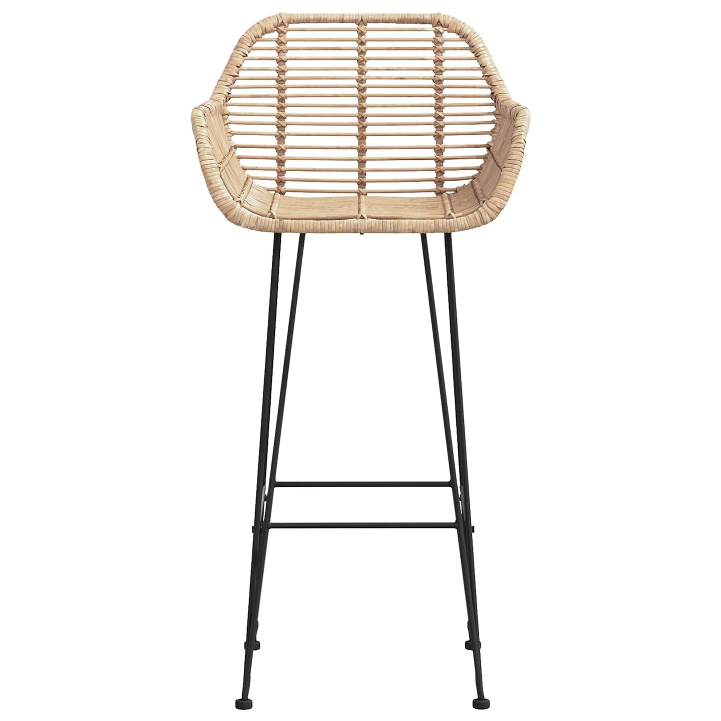 Bar Chair 2 pcs 55 x 52 x 105 cm Rattan and Iron